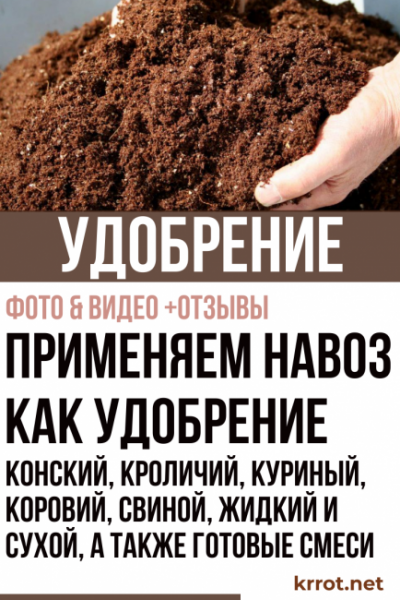 Применяем навоз как удобрение: конский, кроличий, куриный, коровий, свиной, жидкий и сухой, а также готовые смеси (Фото & Видео) +Отзывы